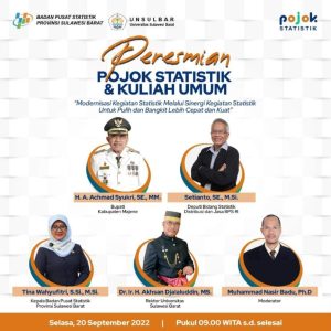 Peresmian Pojok Statistik Fakultas Matematika dan Ilmu Pengetahuan Alam Universitas Sulawesi Barat